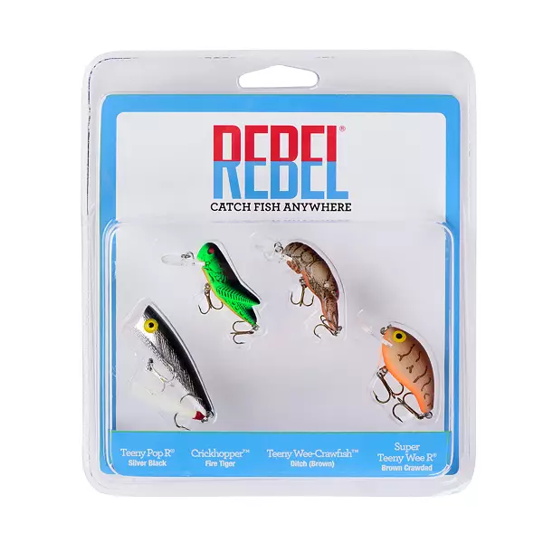 4 Rebel Crank R Fishing Shallow Crankbait 2 1/8 1/3 Ounce With Rattles