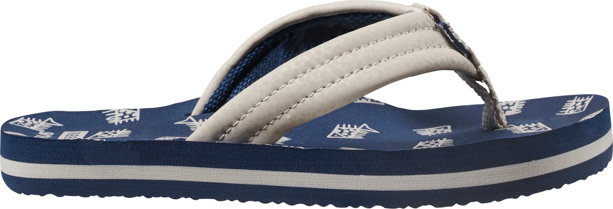 reef navy blue flip flops