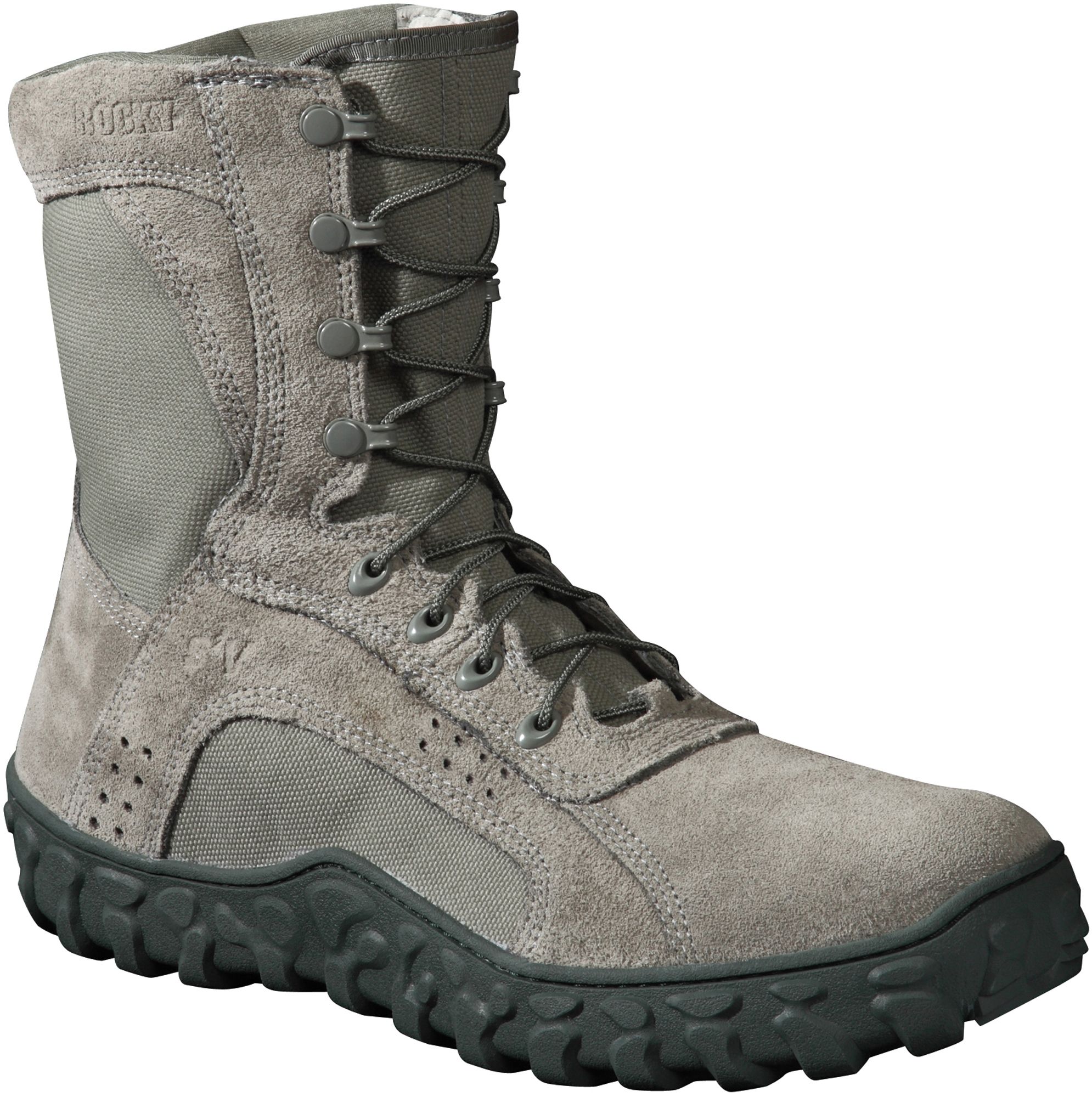 sage green steel toe boots