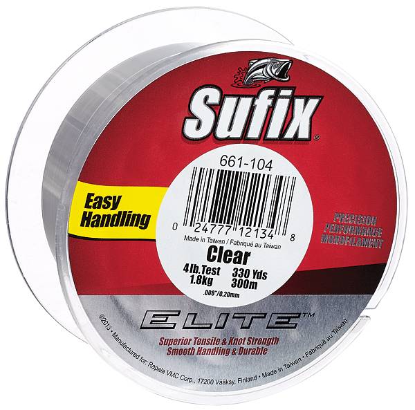 Sufix Elite 661-120 Fishing Line Clear 20lb 330yds