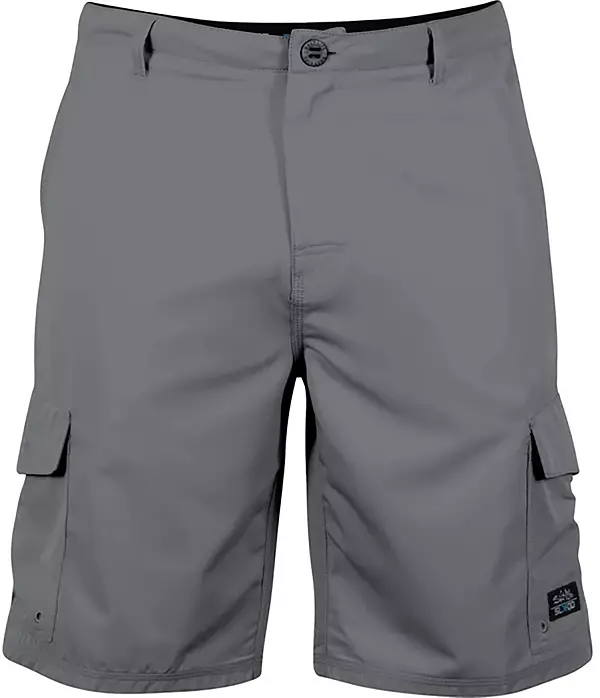 Salt Life Men's La Vida Fishing Board Shorts, Size 34, Grey