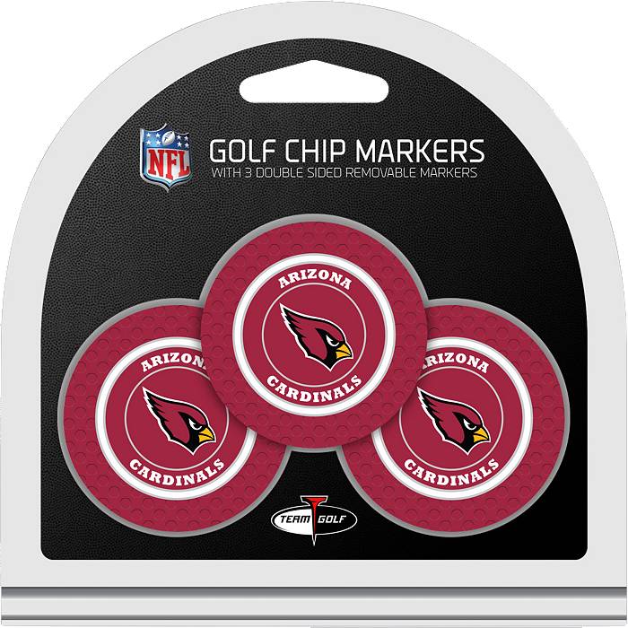 Arizona Cardinals NFL Set of 3 Golf Ball Marker Poker Chips