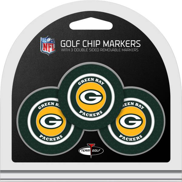 Team Golf Green Bay Packers Poker Chips Ball Markers - 3-Pack product image