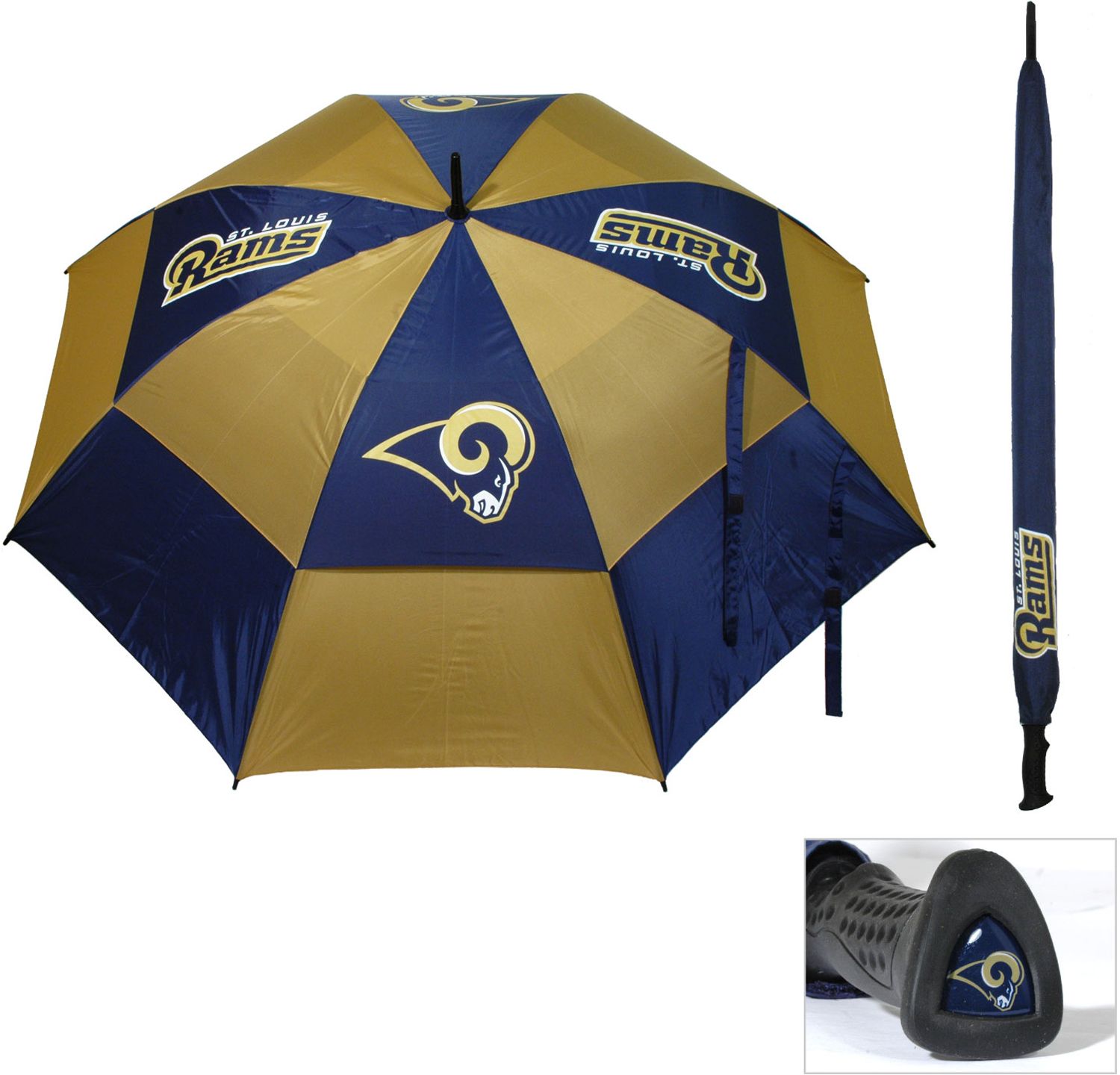 Team Golf St. Louis Rams 62” Double Canopy Umbrella