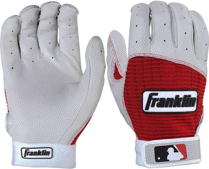 Pro Red/White Batting Gloves