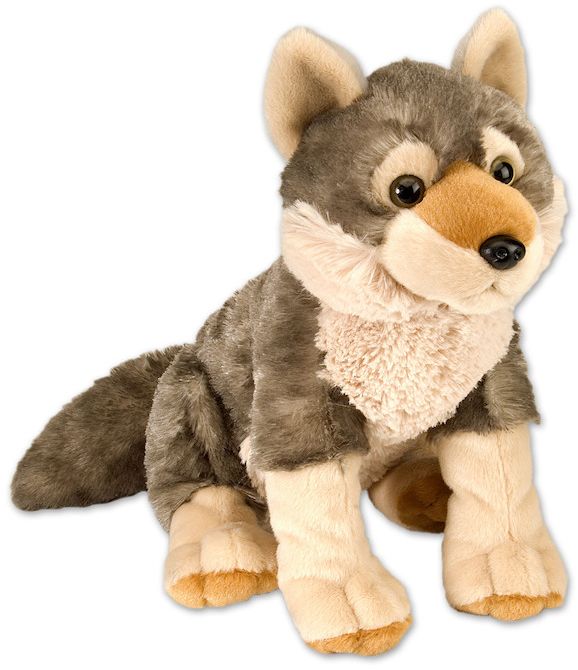 giant stuffed wolf