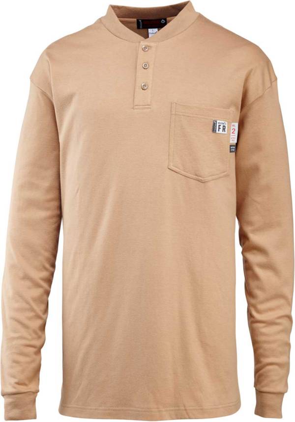 Wolverine Men's FireZero Flame Resistant Henley Long Sleeve Shirt