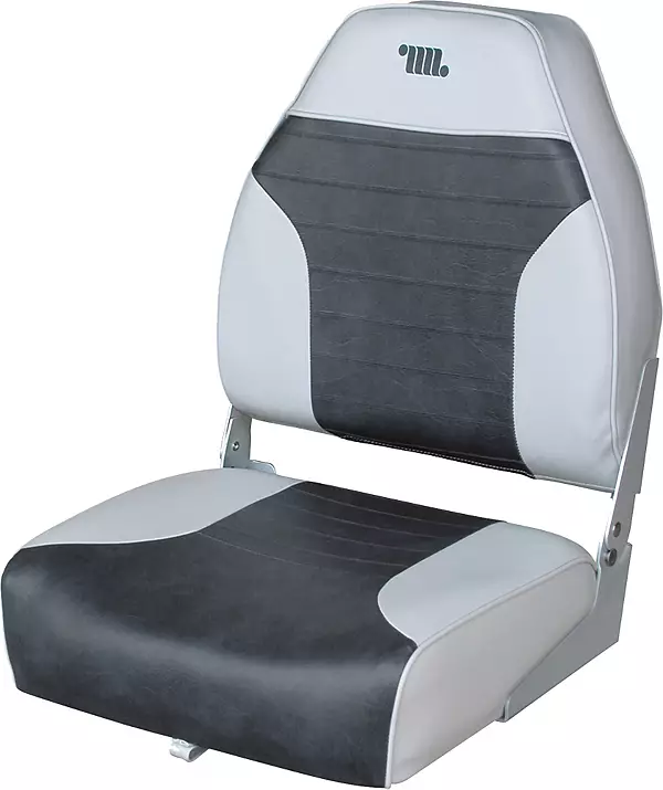 Wise Standard High Back Boat Seat, Grey/Charcoal
