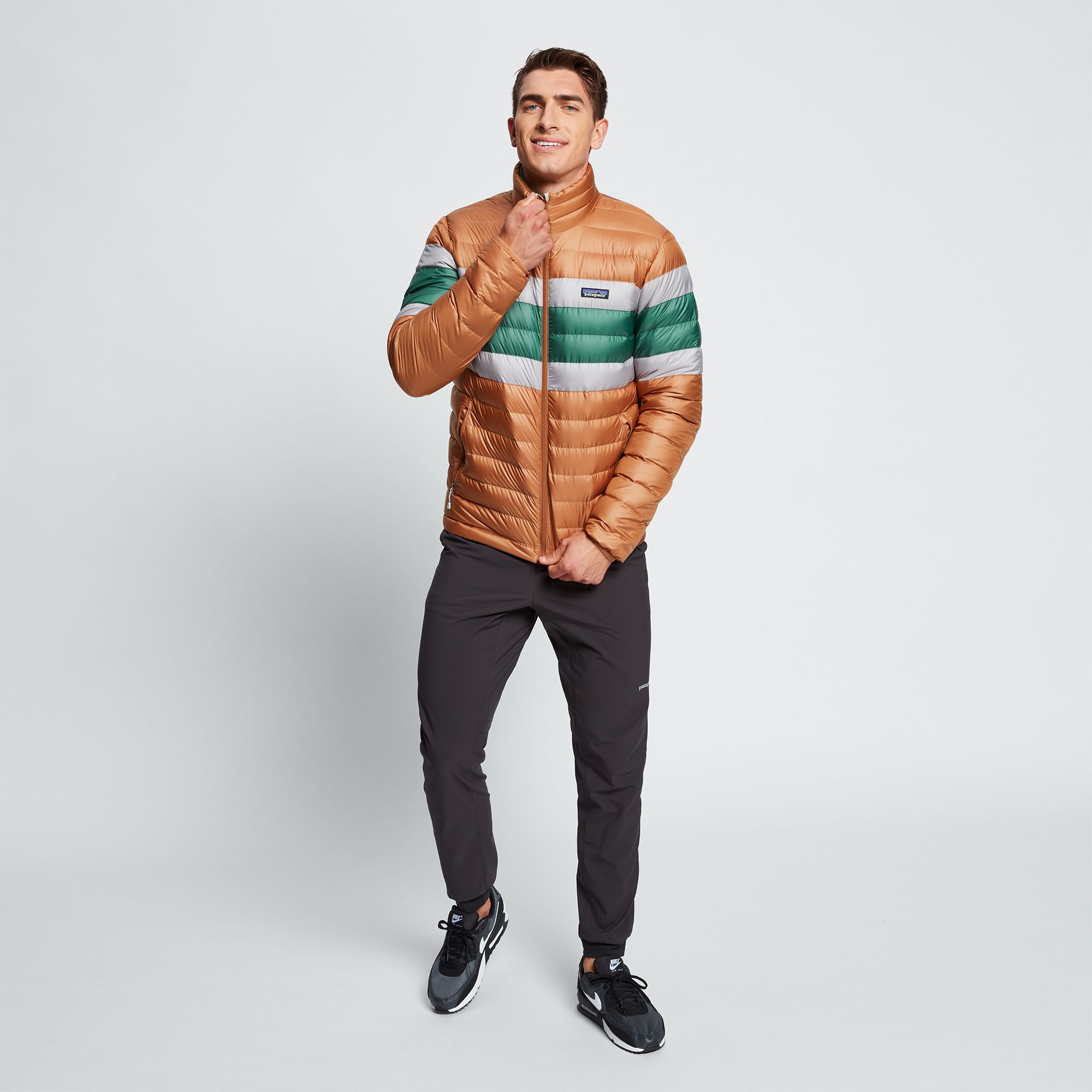 patagonia men's down sweater jacket black