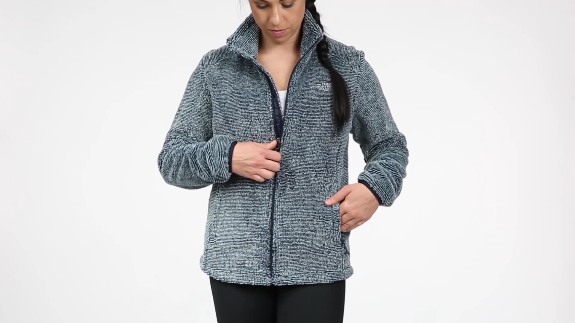 womens fuzzy north face jacket