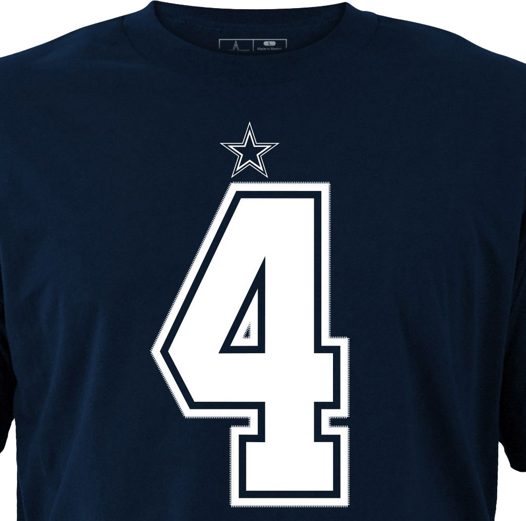 Nike Men's Dallas Cowboys Dak Prescott #4 Navy Pride T-Shirt product image