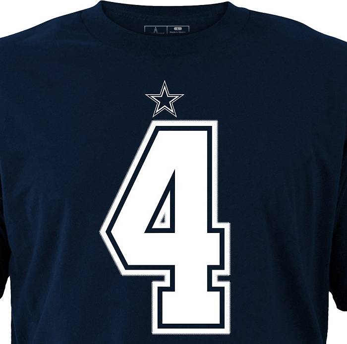 Nike Youth Dallas Cowboys Dak Prescott #4 Navy Pride T-Shirt