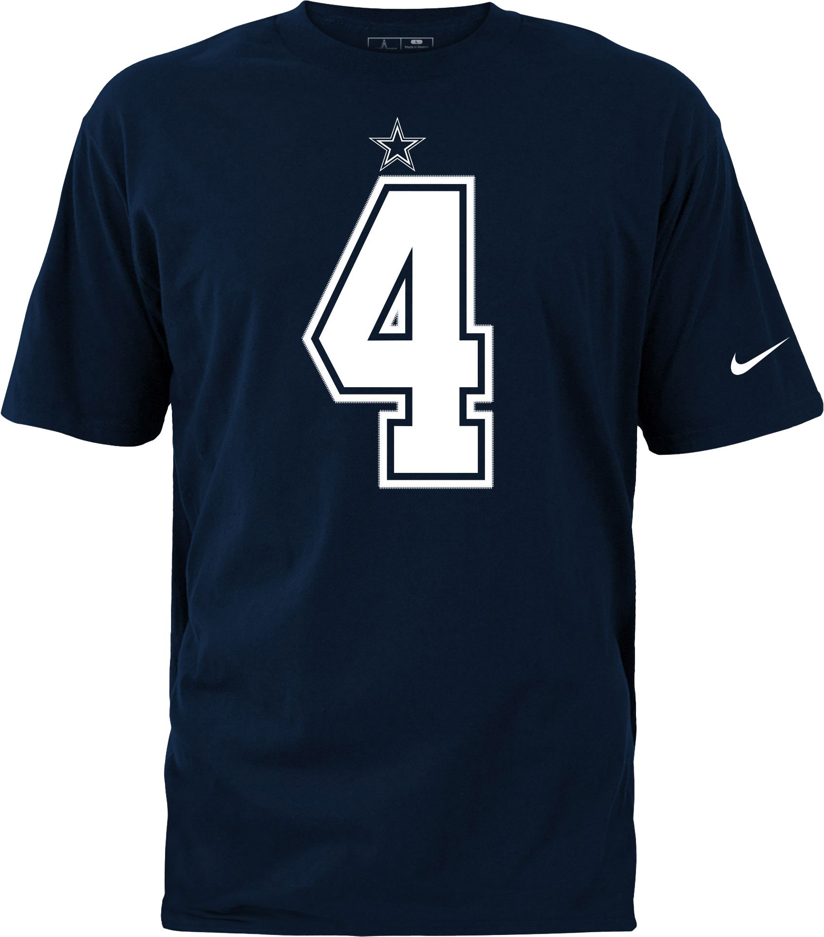 Nike Youth Dallas Cowboys Dak Prescott #4 Navy Pride T-Shirt product image