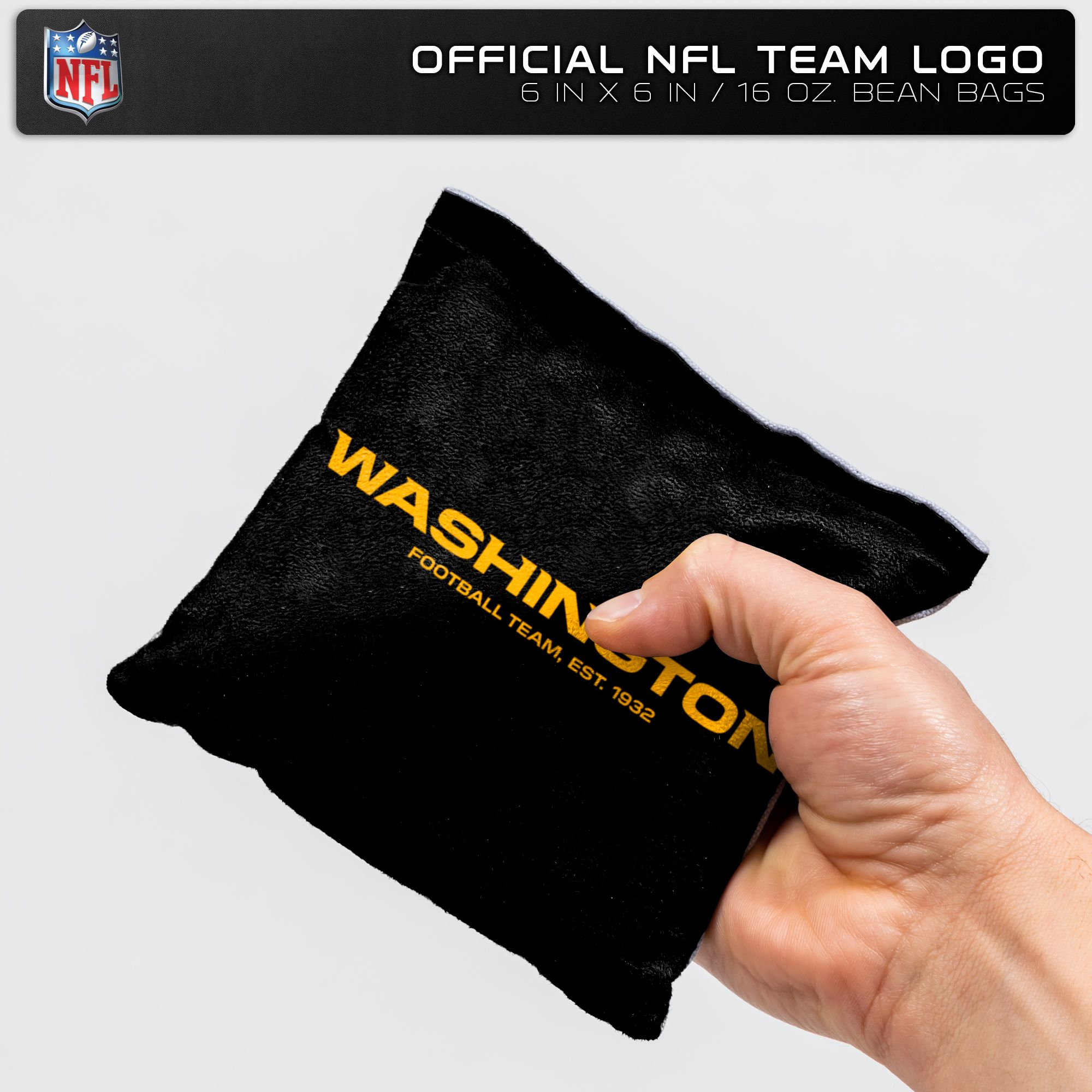 Wild Sports Washington Football Team 4 pack Logo Bean Bag Set product image