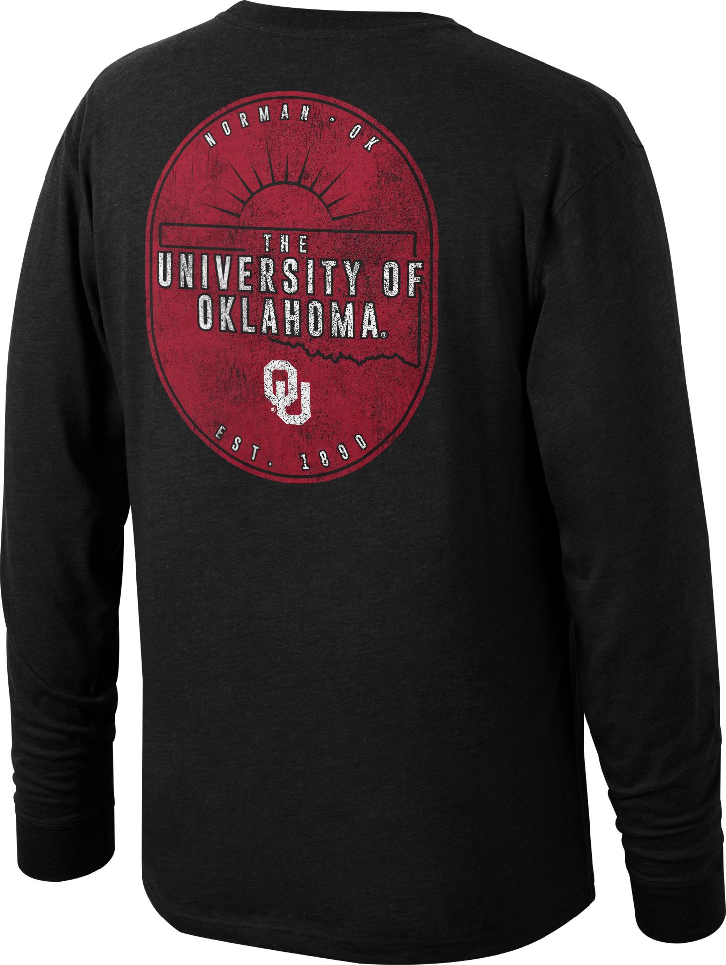Top of the World Men's Oklahoma Sooners Staple Long Sleeve Black T-Shirt product image