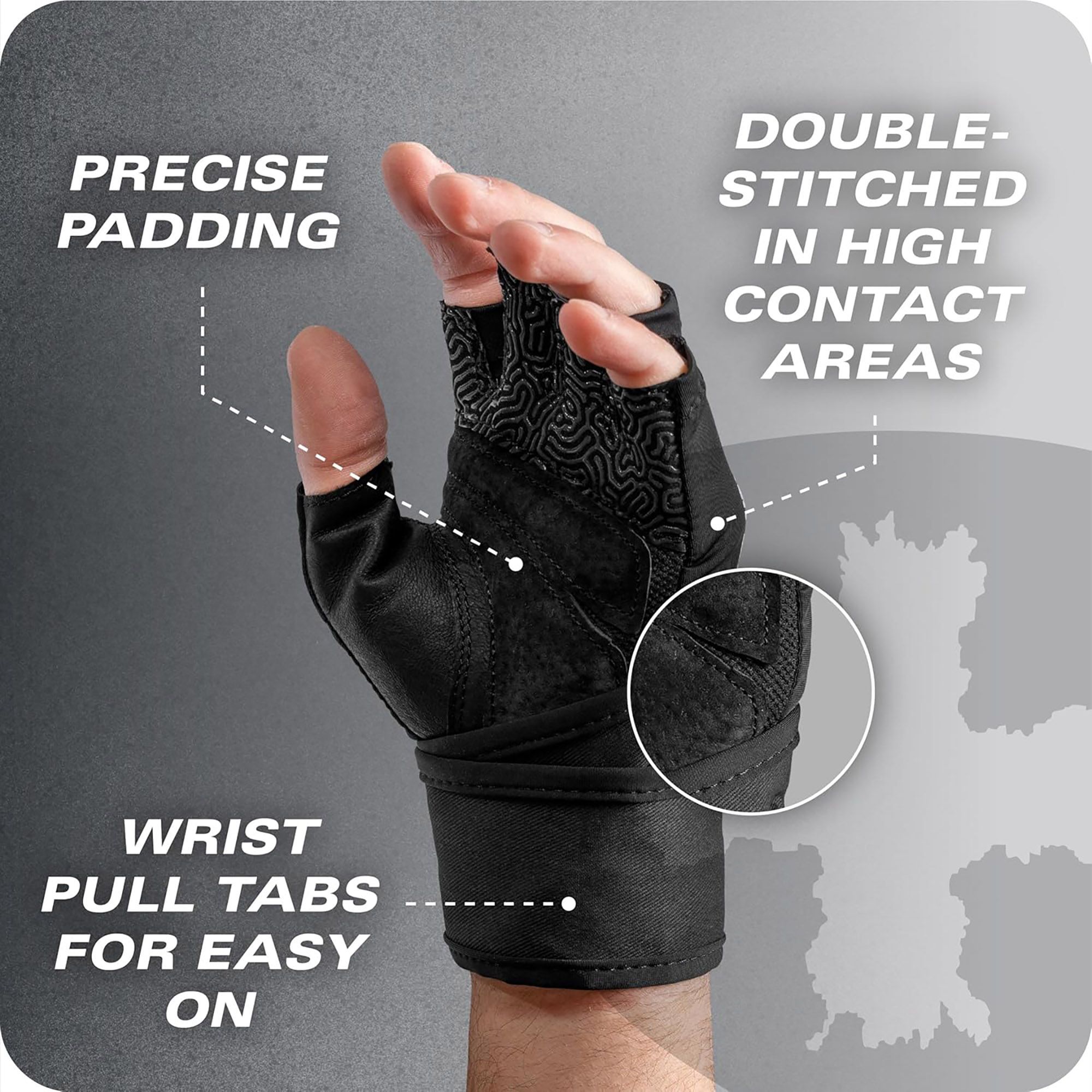 Harbinger Men's Pro 3.0 Wristwrap Gloves product image
