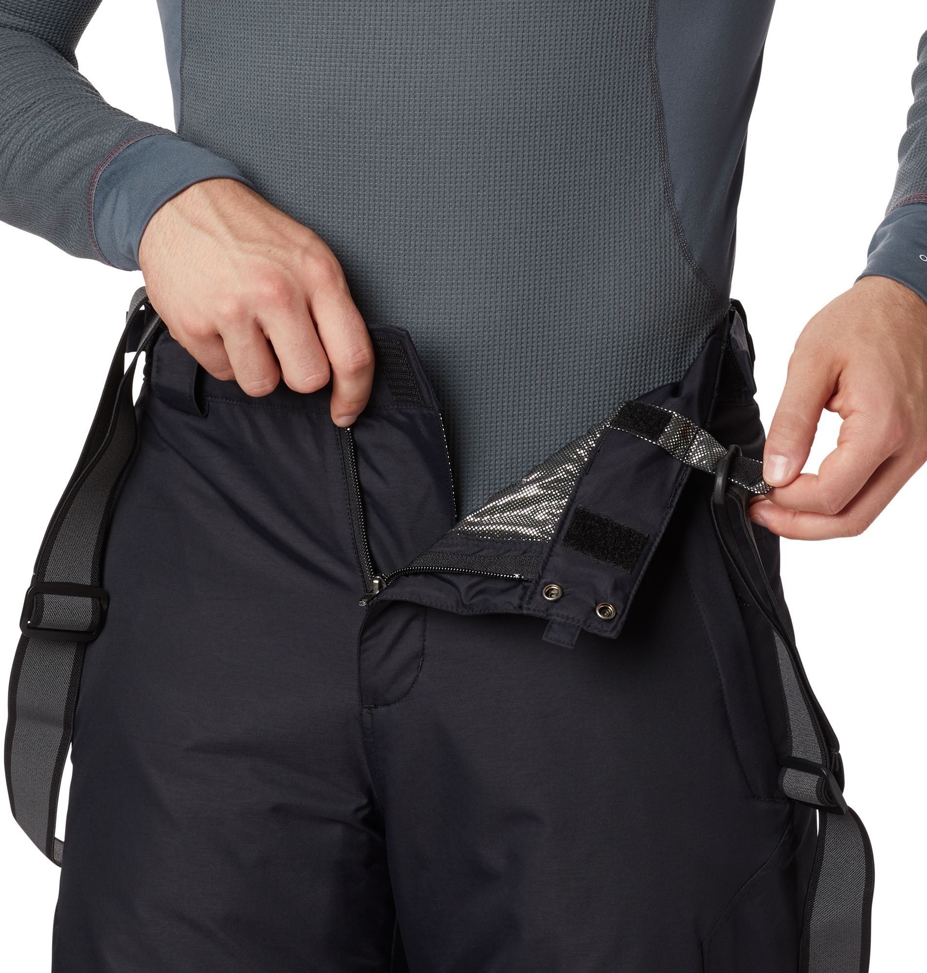 columbia men's bugaboo suspender pants