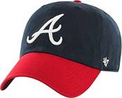 Men's '47 Navy Atlanta Braves Heritage Front Clean Up Adjustable Hat