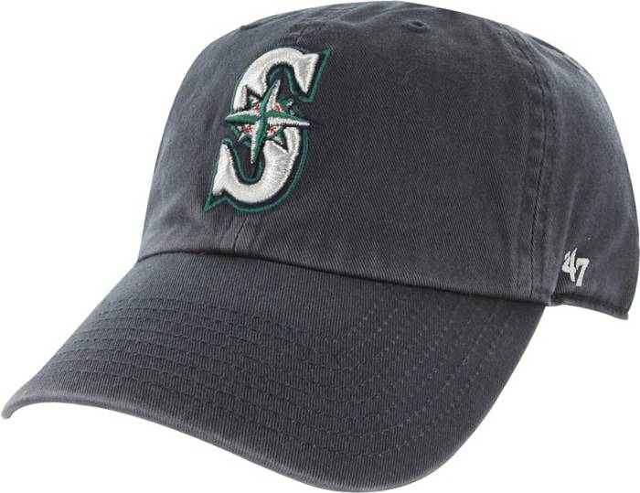 Men's '47 Black Seattle Mariners 2023 City Connect Clean Up Adjustable Hat