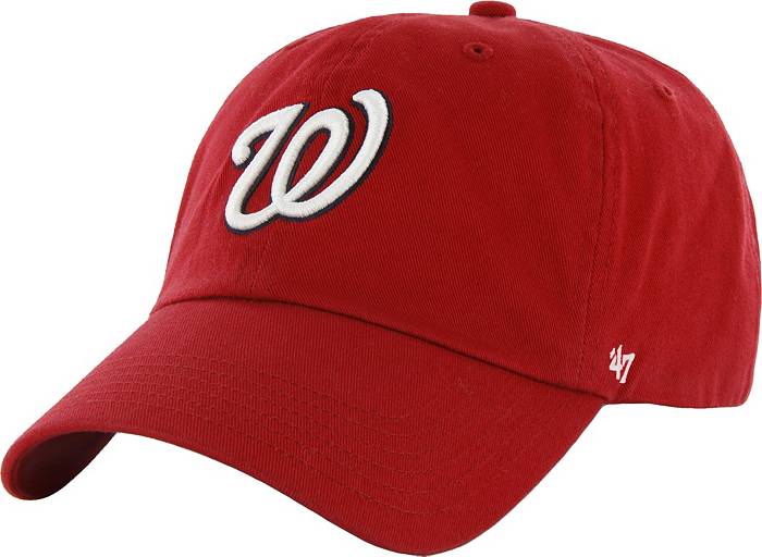 47 Men's '47 Red/White Washington Nationals Burden Trucker Snapback Hat