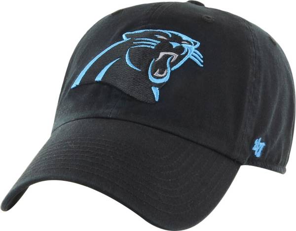 Men's '47 Black Carolina Panthers Franchise Logo Fitted Hat