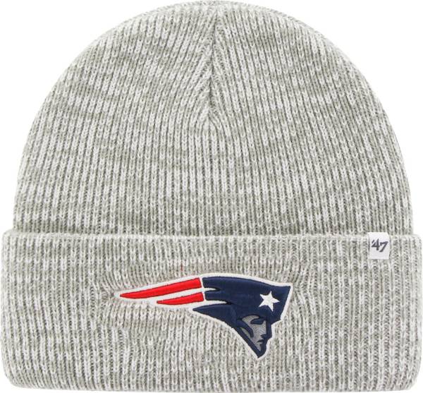 '47 Men's New England Patriots Brain Freeze Grey Knit Beanie