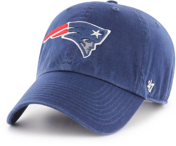 Men's '47 Navy New England Patriots Striped Bucket Hat