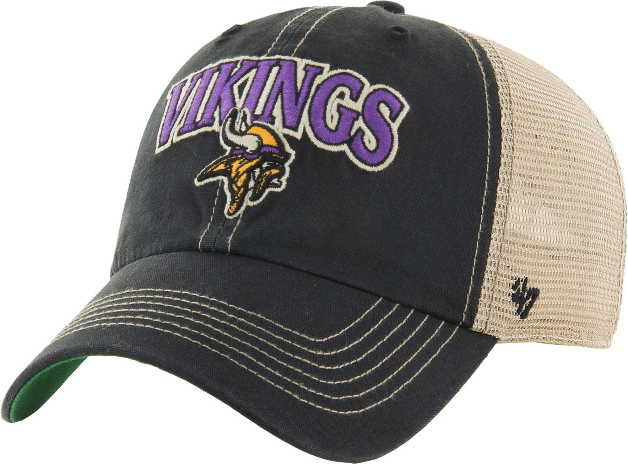 all black vikings hat