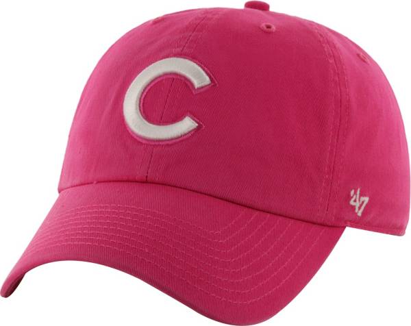 ‘47 Women's Chicago Cubs Pink Clean Up Adjustable Hat