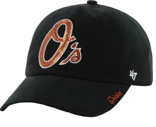 '47 Women's Baltimore Orioles Sparkle Black Adjustable Hat