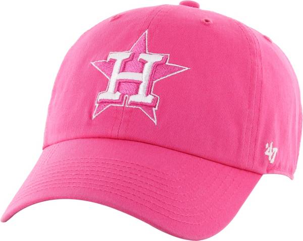 '47 Women's Houston Astros Clean Up Pink Adjustable Hat