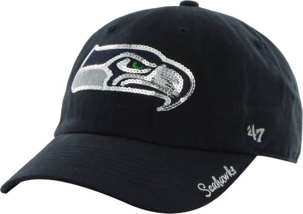 '47 Women's Seattle Seahawks Sparkle Adjustable Navy Hat