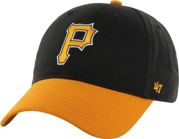 '47 Youth Pittsburgh Pirates Short Stack MVP Black/Gold Adjustable Hat