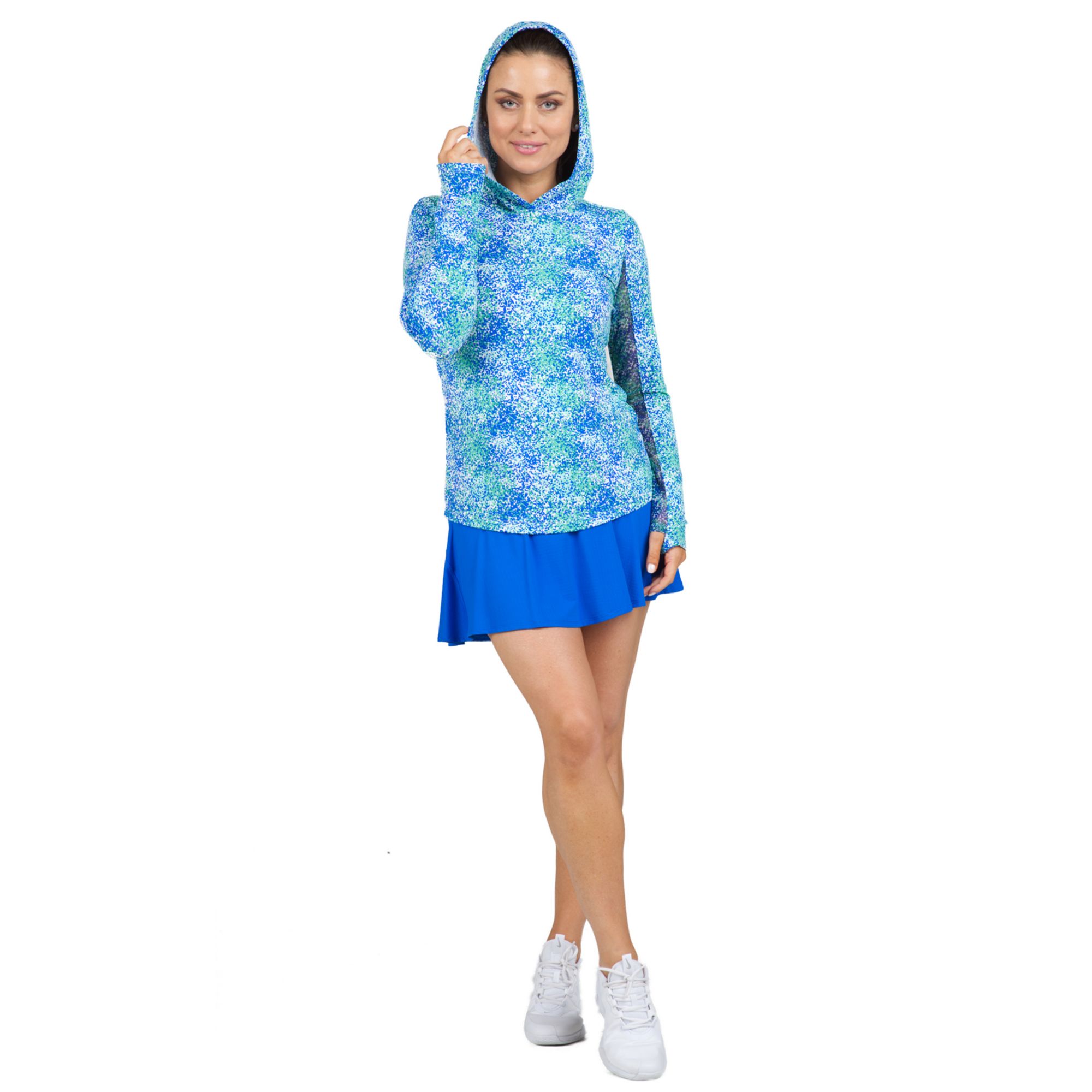 IBKUL Women's Spray Paint Long Sleeve Golf Hoodie