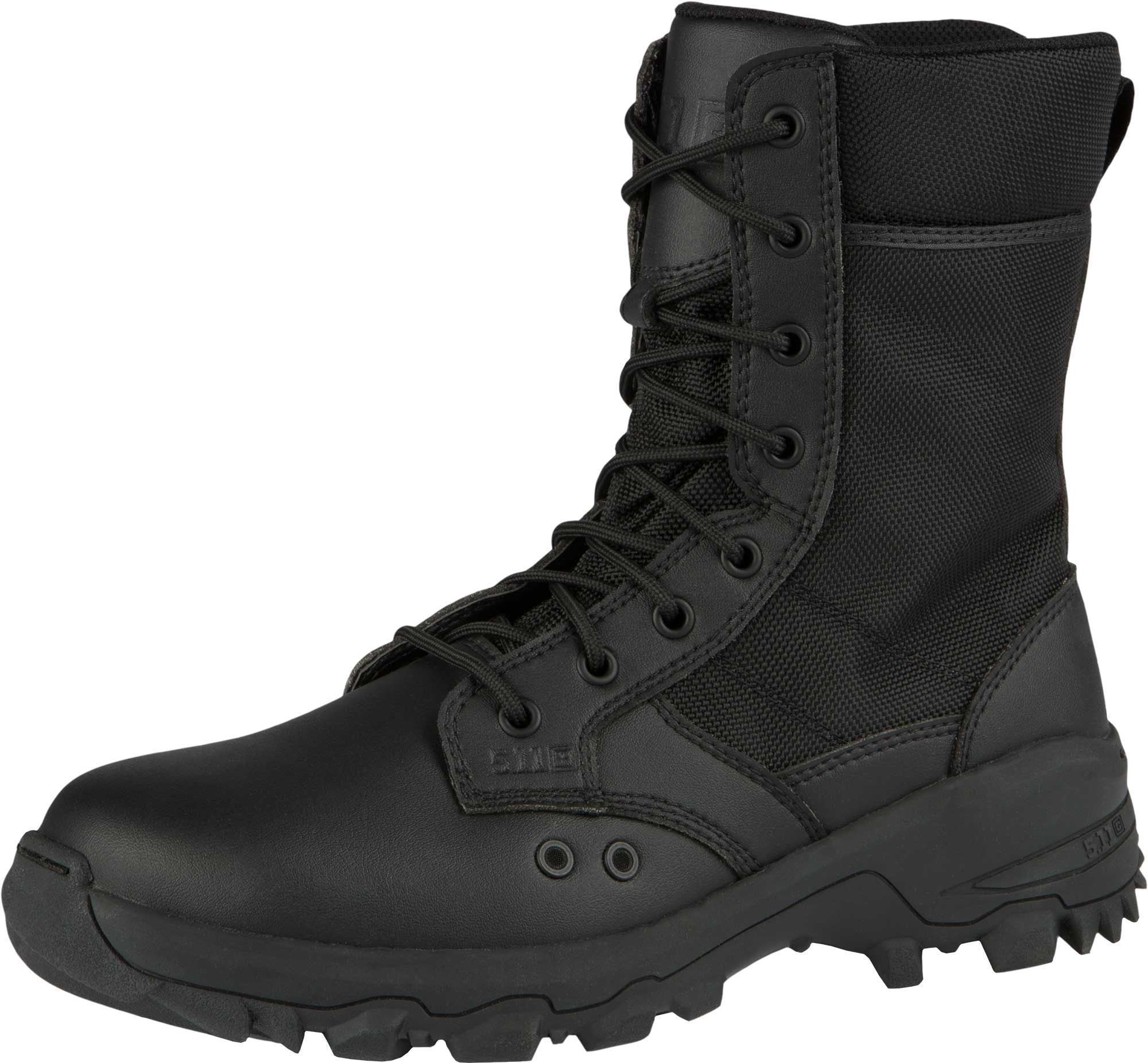 black tactical boots
