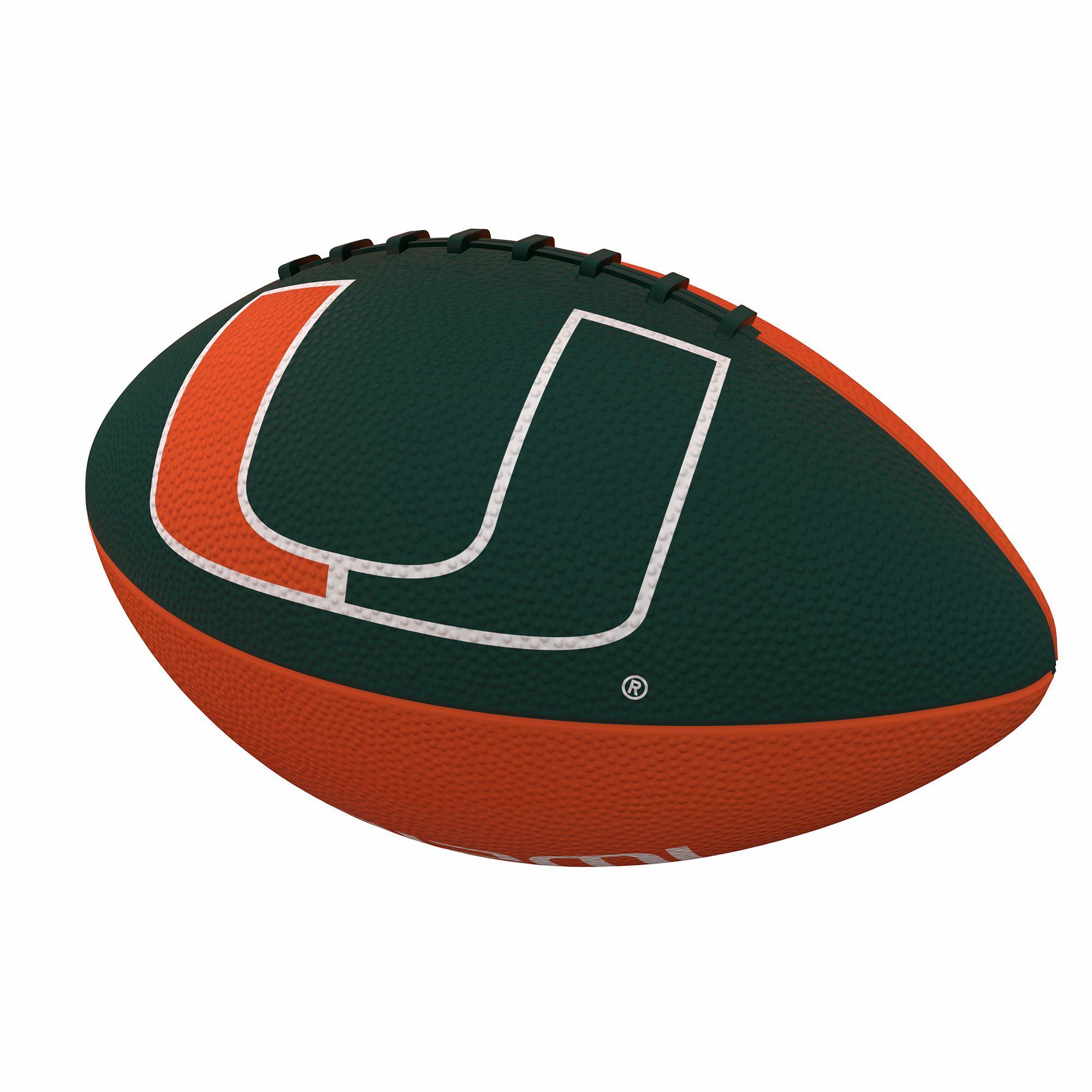 Logo Brands Miami Hurricanes Junior Rubber Football