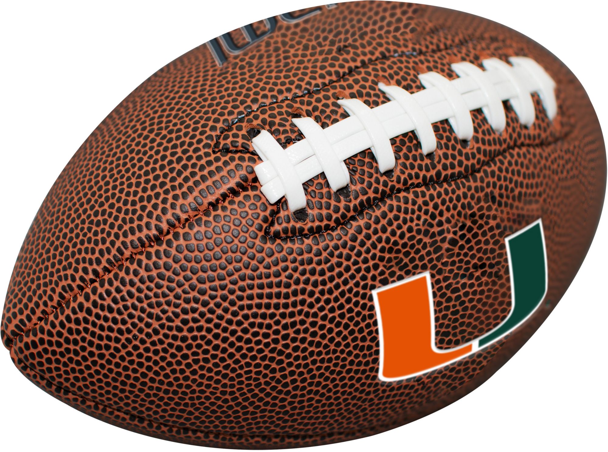 Logo Brands Miami Hurricanes Mini Composite Football