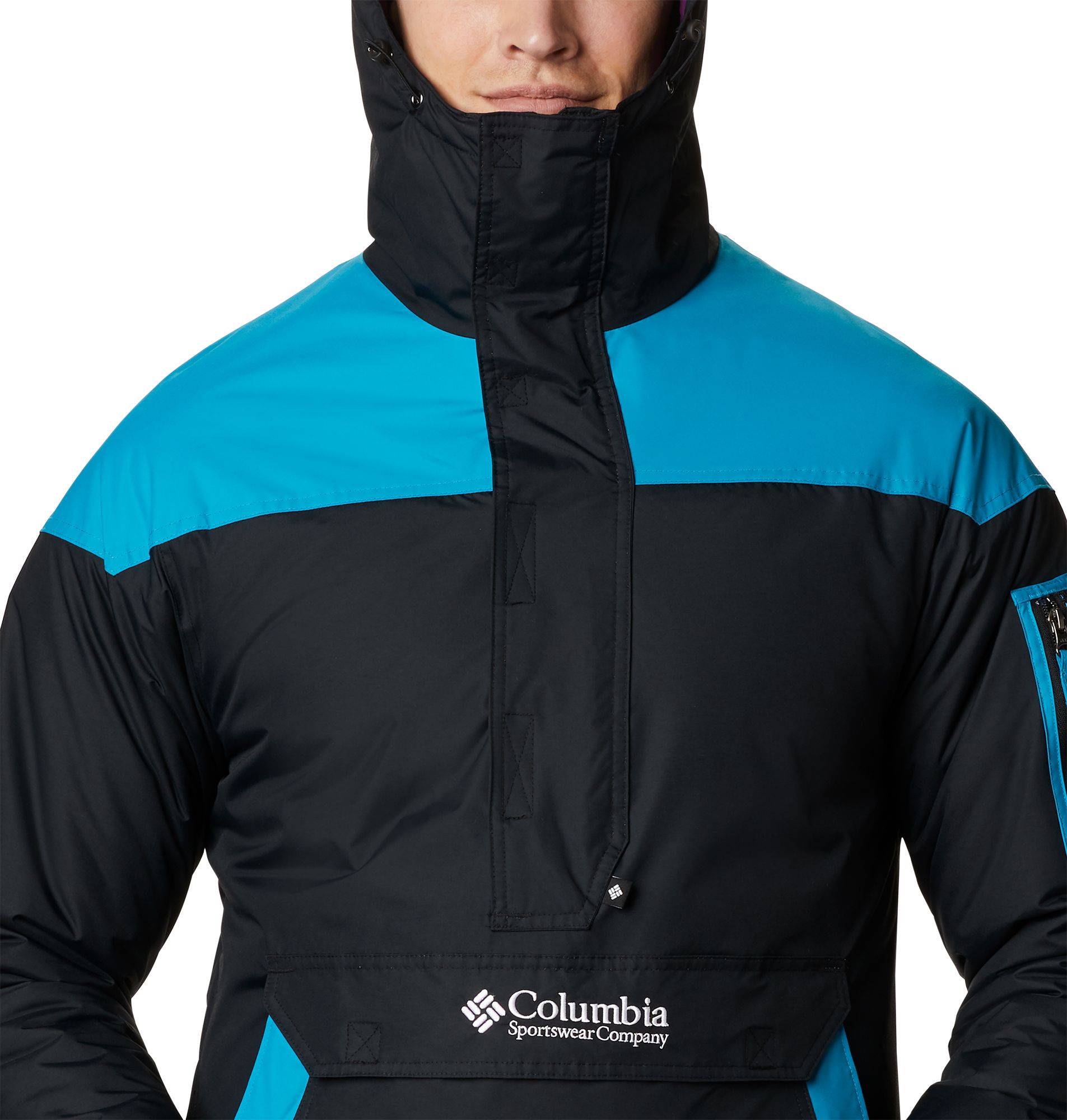 columbia khaki challenger pullover jacket