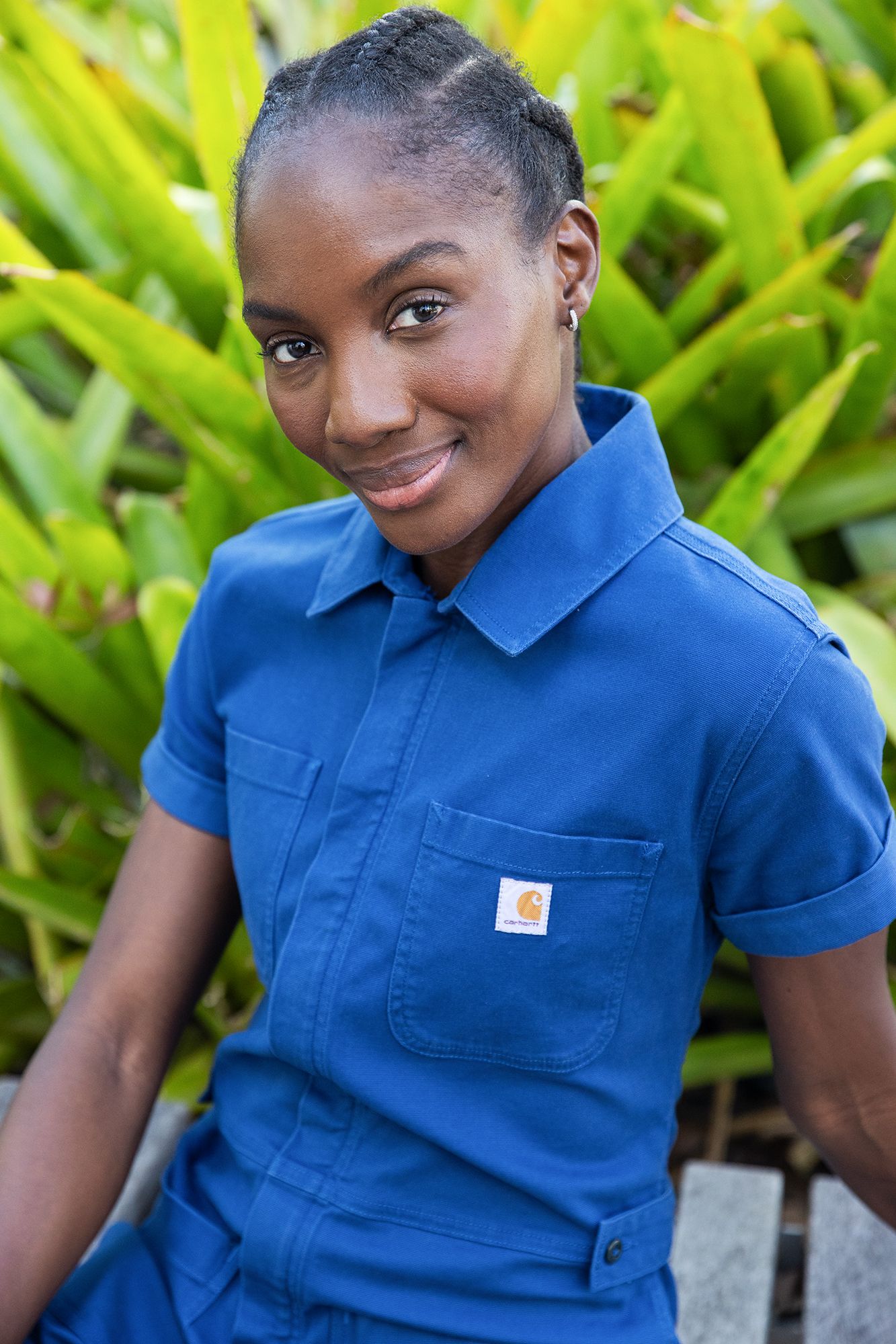 Carhartt Women's TENCEL™ Fiber Series Relaxed Fit Twill Short-Sleeve Shortall product image