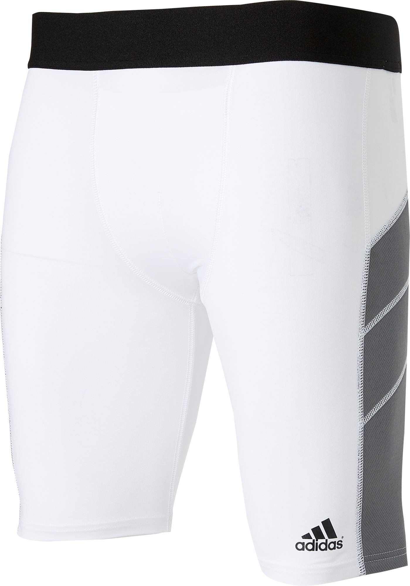 adidas men's triple stripe foam sliding shorts