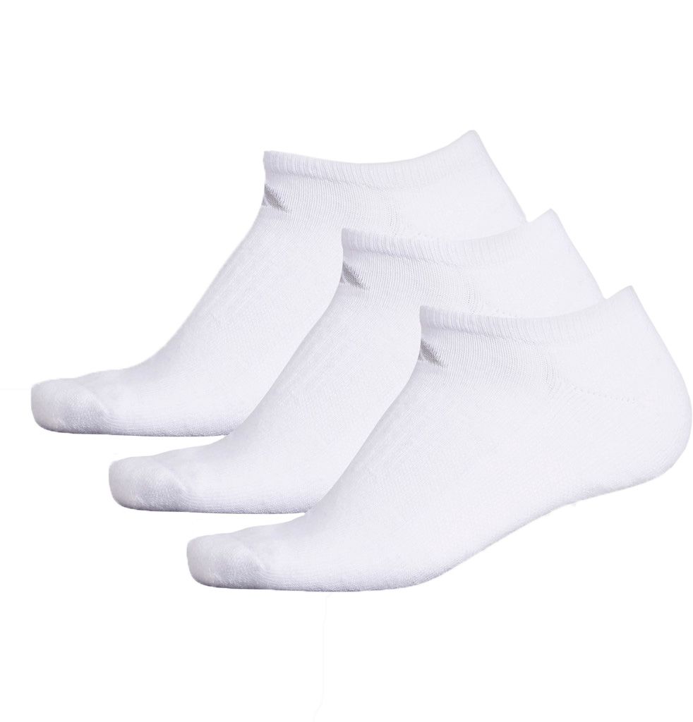 adidas white no show socks