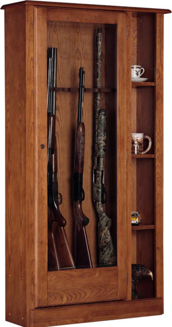American Furniture Classics 10 Gun Curio Cabinet Combo product image