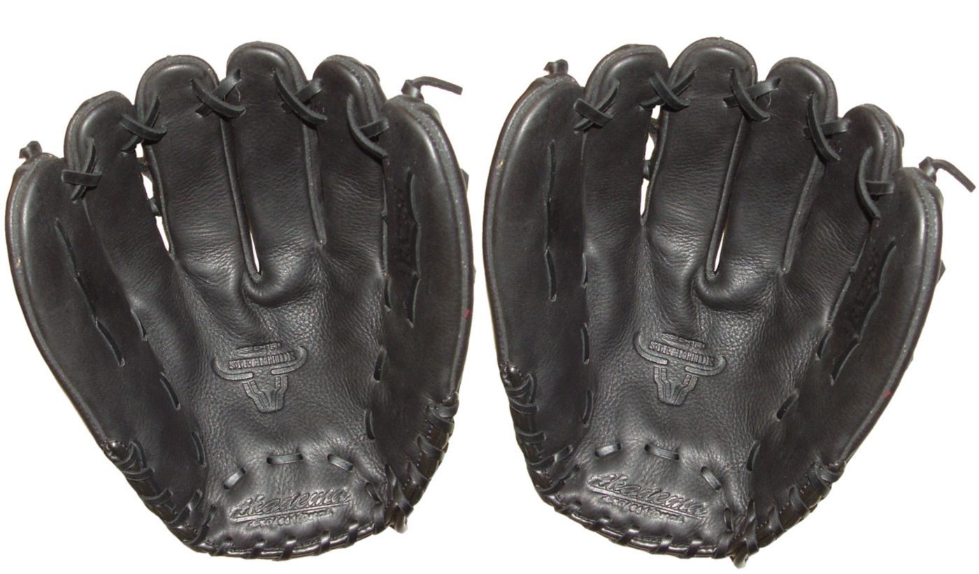 12 inch Right Or Left Hand Throw Ambidextrous Pattern Baseball Glove Black