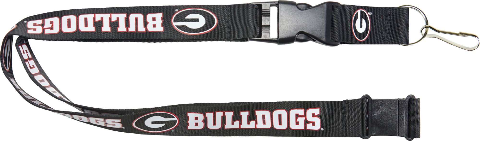 Georgia Bulldogs 21” Lanyard Key Chain – NCAA Licensed, Safety Release, Red
