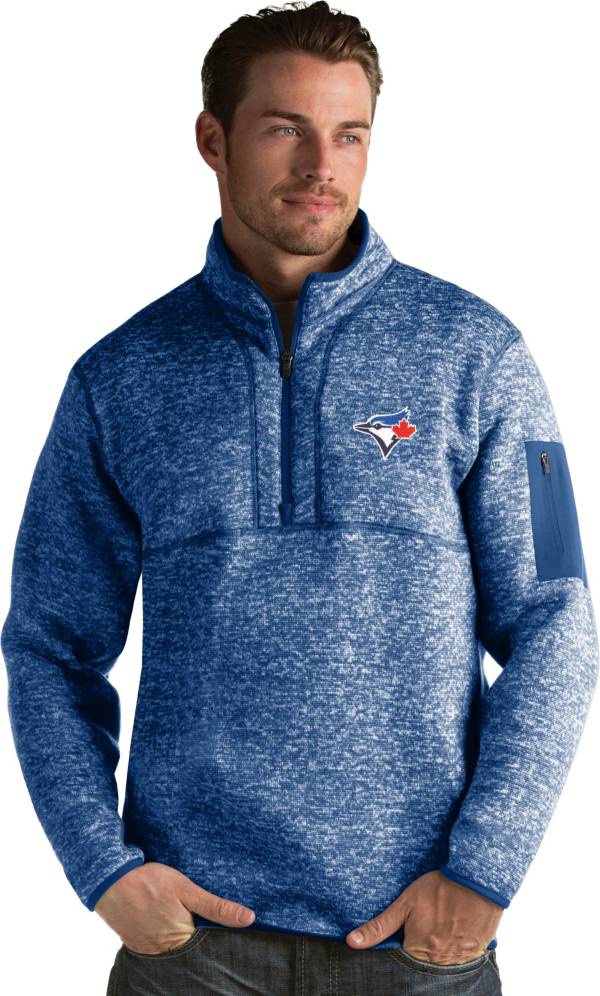 Antigua Men's Toronto Blue Jays Royal Fortune Half-Zip Pullover product image