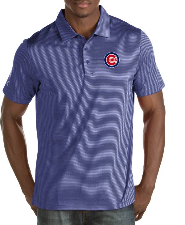 Antigua Men's Chicago Cubs Quest Royal Performance Polo