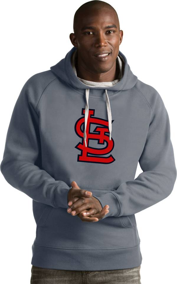 Antigua Men's St. Louis Cardinals Grey Victory Pullover product image