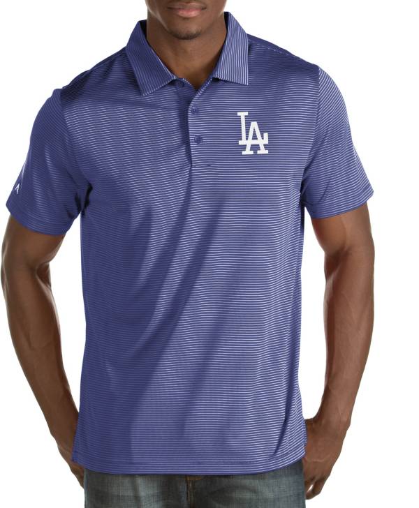 Antigua Men's Los Angeles Dodgers Quest Royal Performance Polo