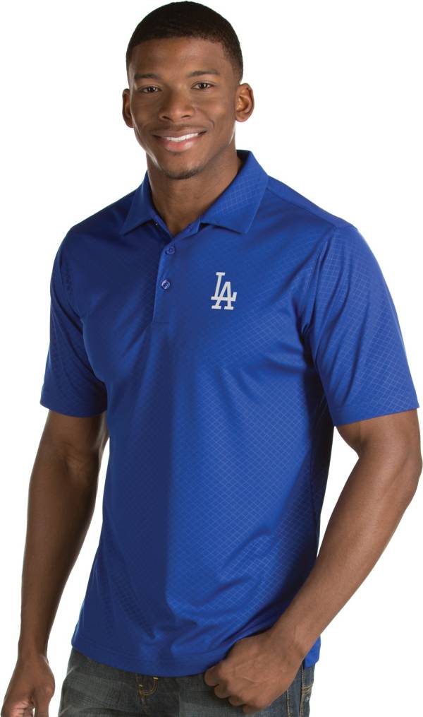 Antigua Men's Los Angeles Dodgers Royal Inspire Performance Polo product image