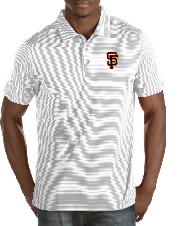 Antigua Men's San Francisco Giants Quest White Performance Polo